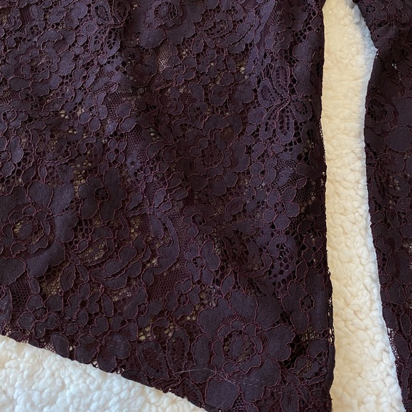 NWT - Loft- Bell sleeve lacy blouse - Picture 7 of 8